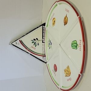 Vintage Element By Stoneage Ceramics Pizza Slice Plates 3D Design